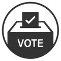 Election Vote Ballot Box Logo