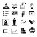 Election vote democracy icons