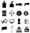 Election vote icons set