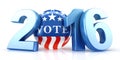 2016 election with vote pin