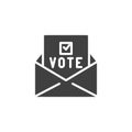 Election vote vector icon