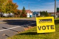 Elections Canada Vote sign in front of a polling station