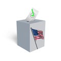 Vote election day in United States of America. Royalty Free Stock Photo