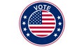 Vote election day in United States of America. Royalty Free Stock Photo