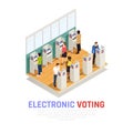 Elections Isometric Composition