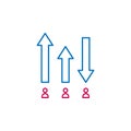 Elections, rating outline colored icon. Can be used for web, logo, mobile app, UI, UX