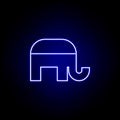 Elections republican party icon in neon style. Signs and symbols can be used for web, logo, mobile app, UI, UX