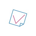 Elections, vote outline colored icon. Can be used for web, logo, mobile app, UI, UX