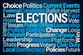 Elections Word Cloud Royalty Free Stock Photo