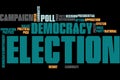 Elections word cloud Royalty Free Stock Photo