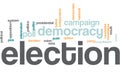 Elections word cloud Royalty Free Stock Photo