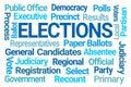 Elections Word Cloud Royalty Free Stock Photo