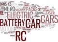 Electirc Rc Cars For Fun And Excitement Word Cloud Concept