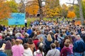 2020 Electoral Campaign: Pete front of a large crowd