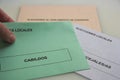 Electoral envelopes for several European and Spanish elections