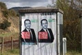 Electoral posters for the French presidential election of 23 April 2017.