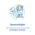 Electoral rights concept icon