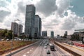 The Electra Tower is an office sky scraper located on Yigal Allon Street, Tel Aviv, Israel Royalty Free Stock Photo