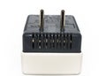 Electric adapter plug with fuse Royalty Free Stock Photo