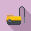 Electric air pump icon flat vector. Compressor paint