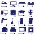 Electric appliances vector Royalty Free Stock Photo