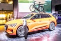 electric Audi e-tron 55 quattro SUV with high voltage battery, electric engine motor, virtual digital electronic mirrors