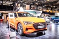 Electric Audi e-tron 55 quattro SUV with high voltage battery, electric engine motor, virtual digital electronic mirrors