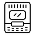 Electric bakery icon outline vector. Bread machine