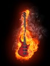 Electric Bass Guitar Royalty Free Stock Photo