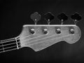 Electric bass guitar headstock Royalty Free Stock Photo