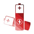 Electric battery icon
