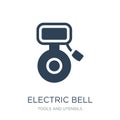electric bell icon in trendy design style. electric bell icon isolated on white background. electric bell vector icon simple and