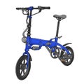 Blue Electric bicycle cartoon isolated on Transparent background