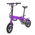 Purple Electric bicycle cartoon isolated on Transparent background