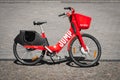 Electric Bike or E-bike by JUMP , the bicycle service of UBER