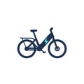 Electric bike, electro bicycle, ebike icon