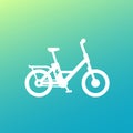 Electric bike icon, electro bicycle, ebike vector