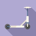 Electric bike icon flat vector. Scooter transport Royalty Free Stock Photo