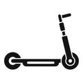 Electric bike icon simple vector. Scooter transport Royalty Free Stock Photo