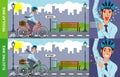 Electric bike illustration