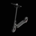 Electric scooter isolated on black background. eco alternative transport concept. 3d rendering. Minimalism. Royalty Free Stock Photo