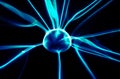 Electric blue light Royalty Free Stock Photo