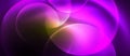 Electric blue and pink swirls around a violet circle on a dark purple background Royalty Free Stock Photo