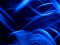 Electric blue and white waves abstract pattern, background. Blur