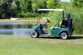 Electric buggy for golf Royalty Free Stock Photo