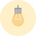 Electric bulb icon, lighting buld, electricity system lamp, vector illustration Royalty Free Stock Photo