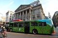 Electric bus in the center of London city , England