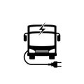 Electric bus icon isolated on white background Royalty Free Stock Photo