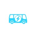 Electric Bus icon isolated on white background Royalty Free Stock Photo