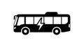 Electric bus icon Royalty Free Stock Photo